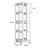 4-Tier All-Steel Rotating Bookshelf With 360° Wheels, Large Size Sturdy & Spacious Book Rack-727359084
