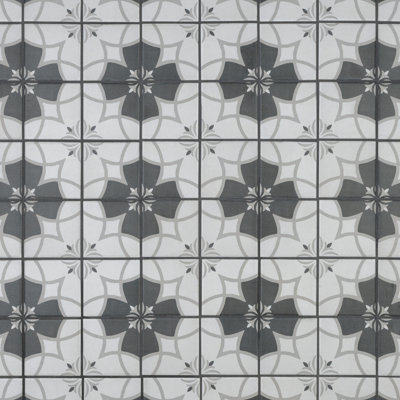Twenties 4" x 4" Ceramic Patterned Wall & Floor Tile