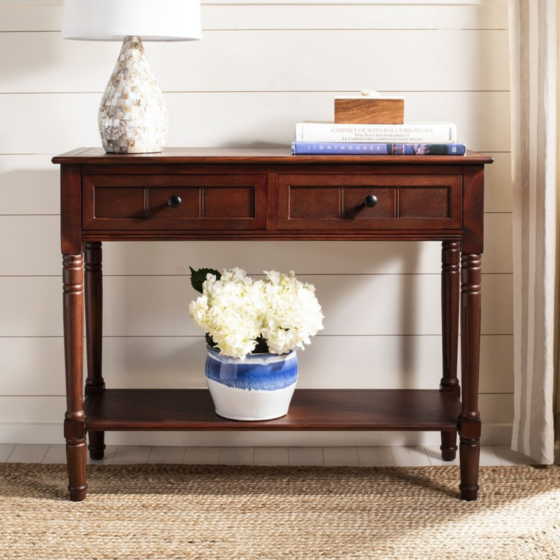 Barnicle Console Table, Dark Cherry