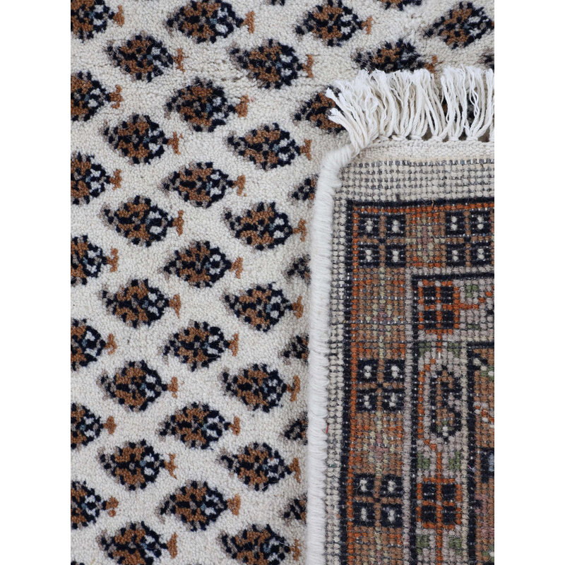 Oriental Wool Hand Knotted Area Rug, Rectangle 60 x 90cm