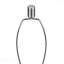 Table Lamp - 29" Height, Grey Resin Material, Ivory & Cream Shade