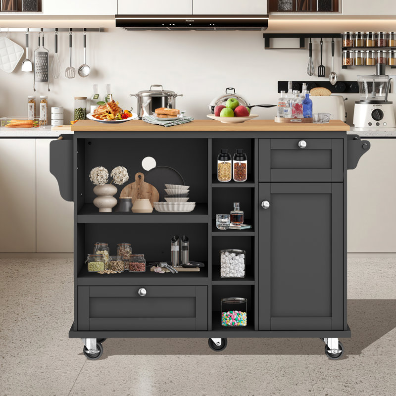 129 cm W Kitchen Island with Top