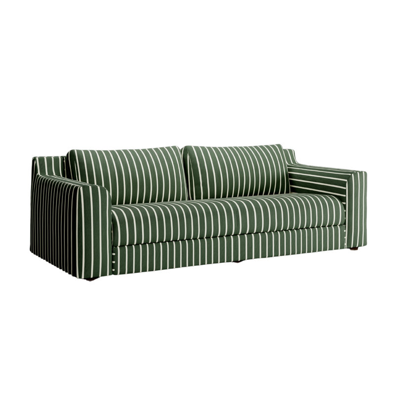 Canapé surélevé 86 po, Field Striped Hemp Blend