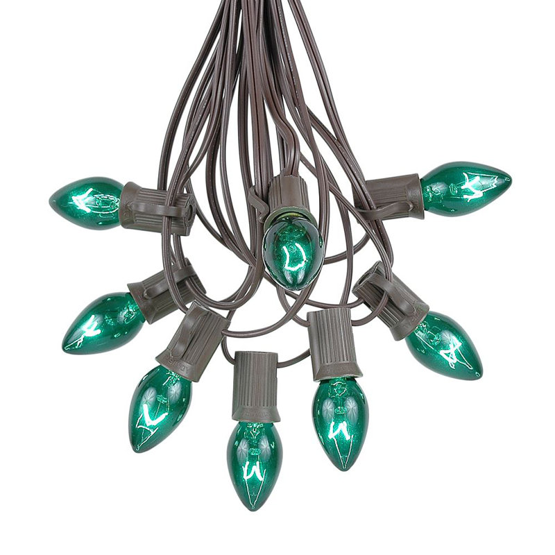 Guirlande de Noël 25 lumières, Vert