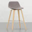 Tabouret (2) - couvert, pieds, repose-pieds, look moderne pour différentes pièces, 2 tabourets de bar, PlyBase