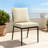 Outdoor Patio Cushion Set (2-Piece) - Weather & UV Resistant, Fits Lounge, Adirondack & Wicker Chairs, Beige-1611473904