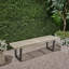 Banc d'extérieur en métal / bois massif
