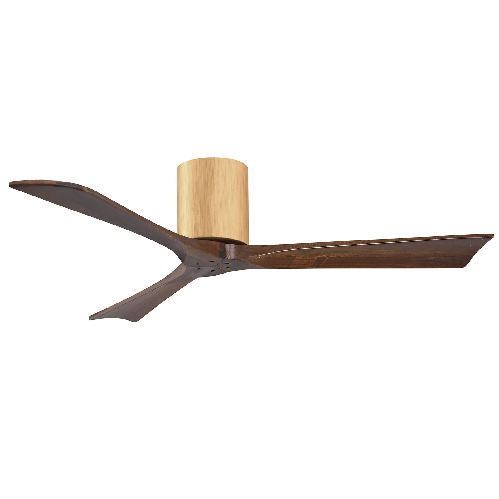 Olivier 3 Blade Ceiling Fan, Walnut Tone, Light Maple, 52"