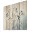Minimalisme bleu et blanc Snowdrops Bloom - Snowdrops, art sur bois de pin naturel-2027332800
