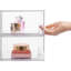 Ensemble de 2 tiroirs de rangement empilables transparents, grand organisateur de maquillage en acrylique de 4,4 po de hauteur, bacs de rangement en plastique pour meuble-lavabo, sous-comptoir, armoires de cuisine, garde-manger, rangement