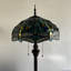 Lampe sur pied Harre Tiffany en verre coloré à base de libellule et ampoules à DEL incluses H 64 po x l 16 po x P 16 po