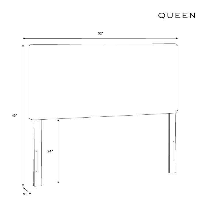Marquise Upholstered Headboard, Queen, Milsap Spray Sustain® Tweed