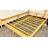 Gerrita Solid Bamboo and Metal Platform Bed with Integrated Headboard-670962503-651781915
