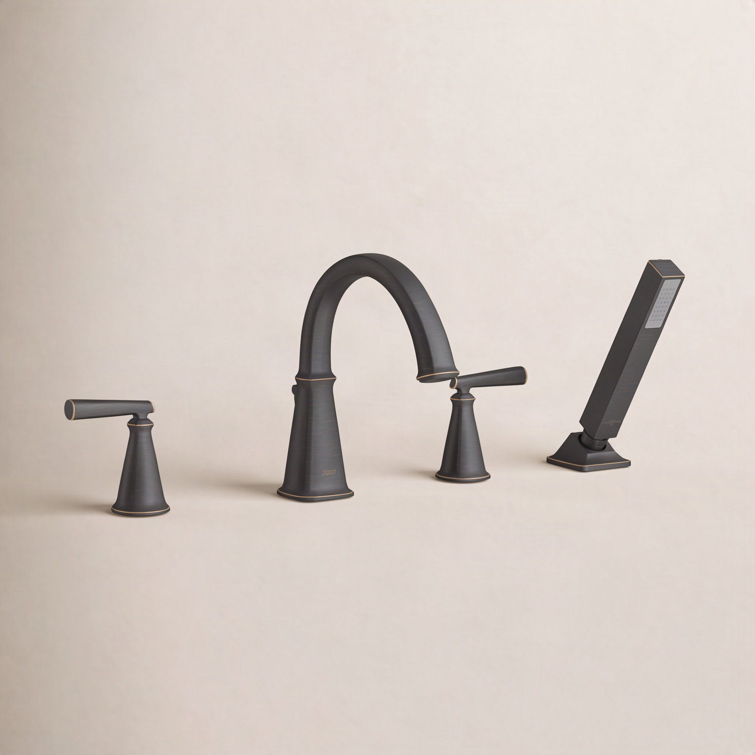 Edgemere Deck Roman Tub Faucet with Diverter, Legacy Bronze
