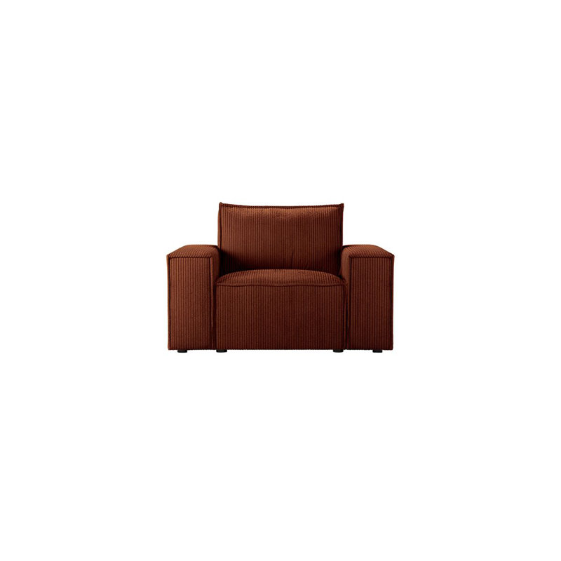 Upholstered Armchair, Red