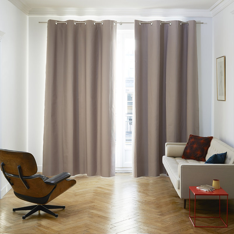 Occultant Eyelet Blackout Thermal Single Curtain, 200 W x 270 D cm