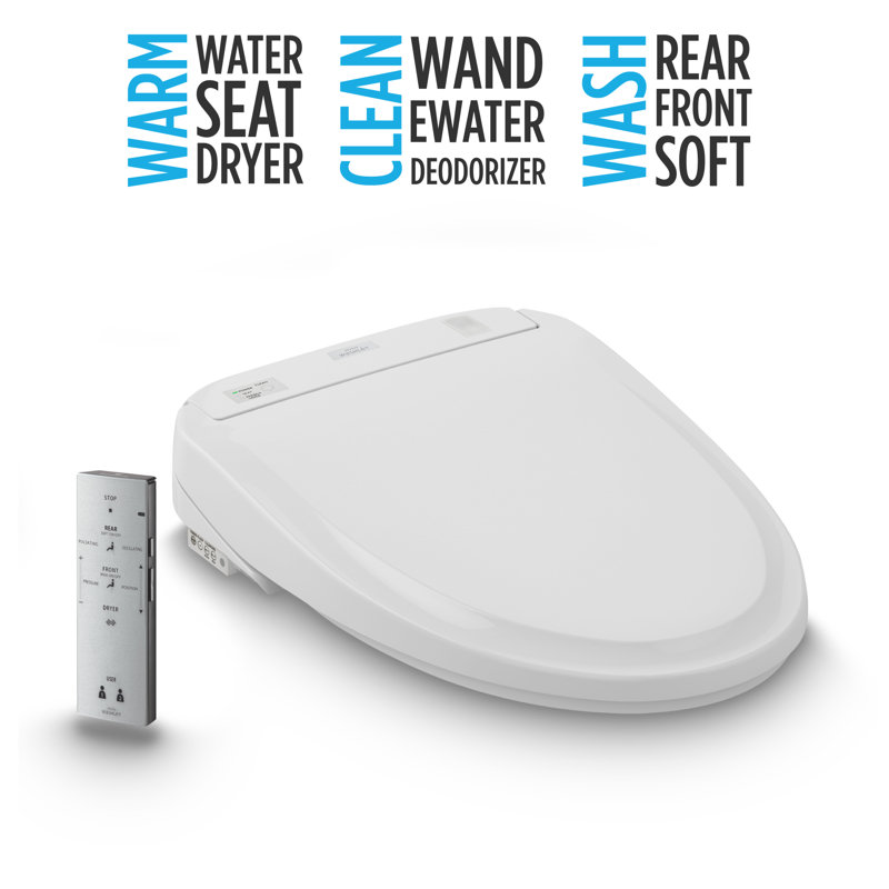 Washlet® Round Toilet Seat Bidet, Cotton