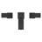 Kenzo Double Handle Deck Mounted Bathroom Faucet-25808678