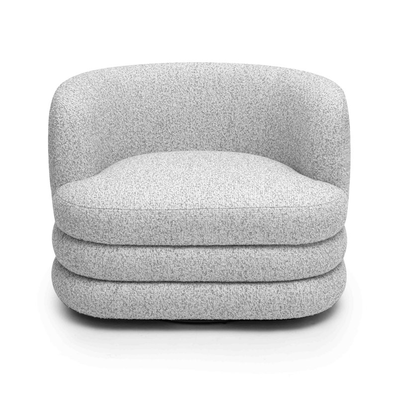  Light Grey Swivel Hotel Lounge Chair