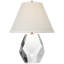Thomas O'Brien Anthenee 25" Table Lamp in Alabaster with Linen Shade-444560967