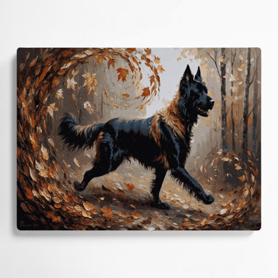 Dogs Beauceron Brown Metal Wall Art