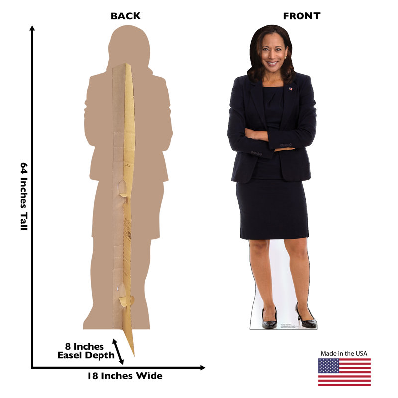 Senateur Kamala Harris en carton debout