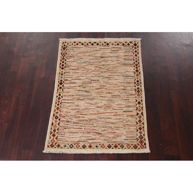 Tapis en laine Gabbeh Kashkoli noué à la main 2 x 4