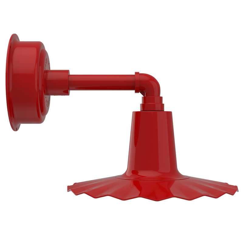 Luminaire de grange d’extérieur Iris, rouge