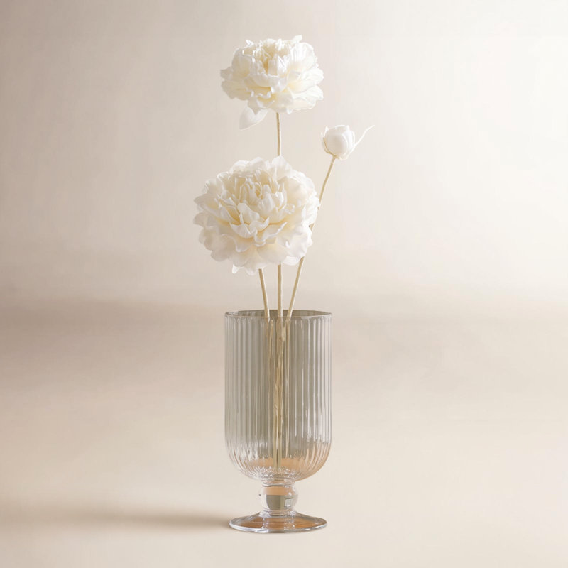 Tige de pivoine artificielle 29,5 po, Crème