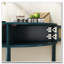 Console Table de bout demi-lune avec 2 tiroirs de rangement et tablette inférieure pour le salon, la chambre à coucher, le bureau et le couloir-204580490