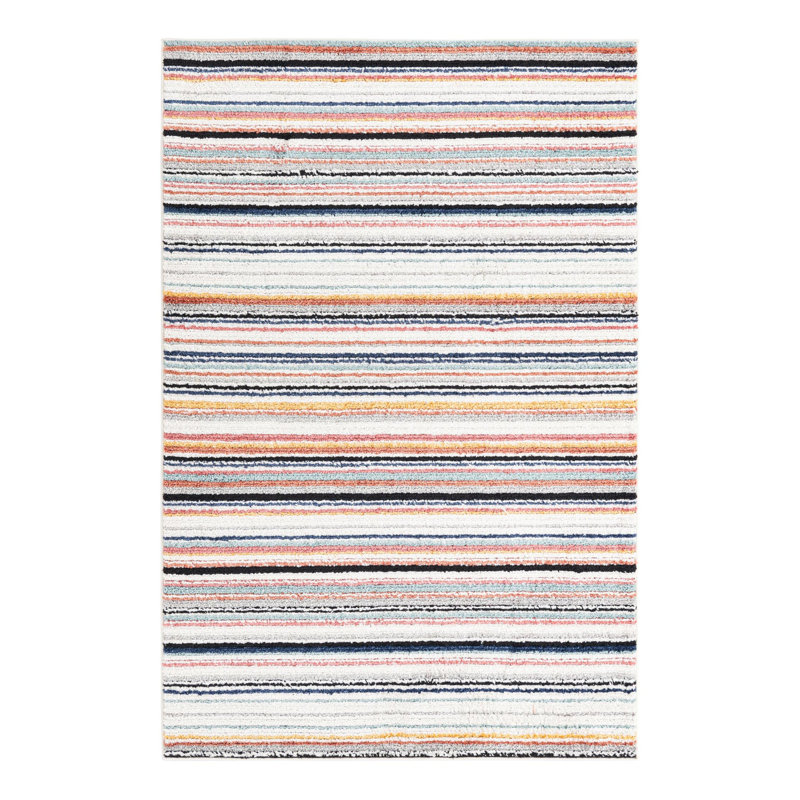 Prentice Striped Indoor Rug, Rectangle 5'3" x 8'