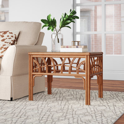 Abeer Glass Top End Table