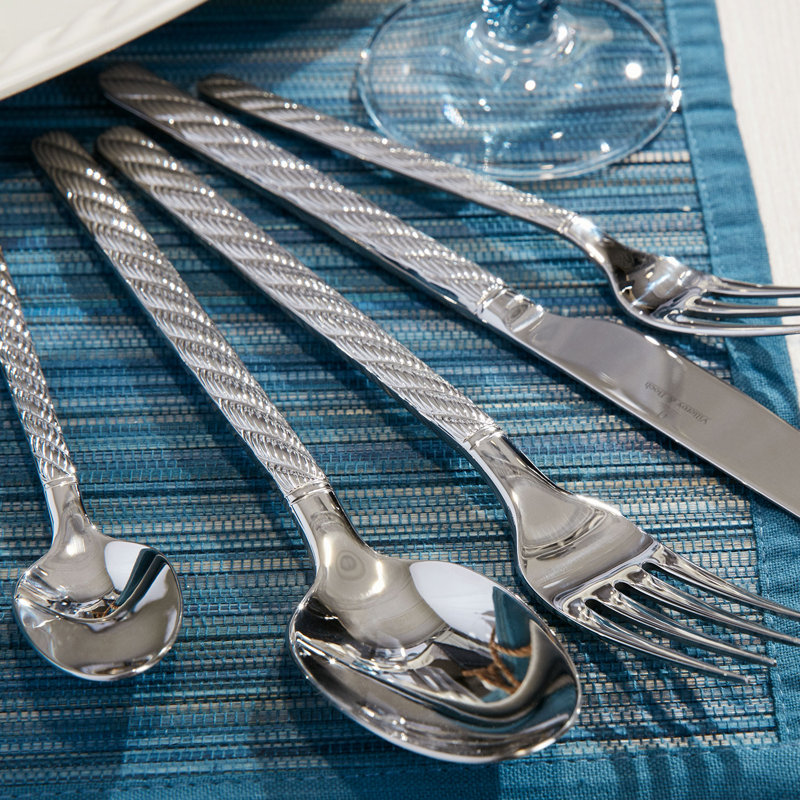 Montauk 20 Piece Stainless Steel Flatware Set, Service for 4