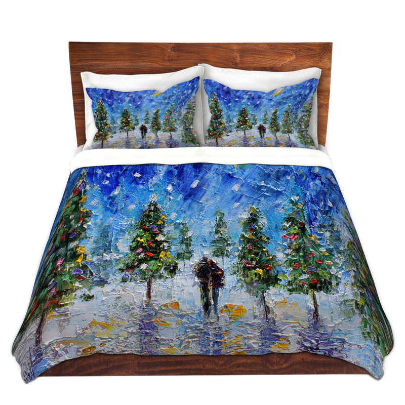 Ensemble de housse de couette en microfibre DiaNoche par Karen Tarlton - Christmas Romance