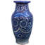 Blue/White 9" Indoor / Outdoor Ceramic Table Vase-117988489