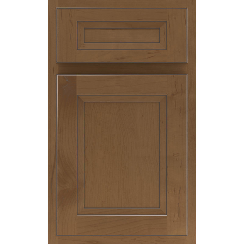 Dwelling Value Lanning Door Sample, Carob/Stone Glaze, Maple