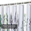 Rideau de douche aquarelle avec baies et feuillage avec 12 crochets-770405725