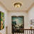 Ackman 3-Light 15.7" Tiffany Flush Mount-89141326