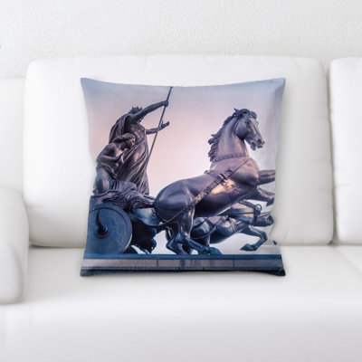 Housse et insert de coussin carré Statue