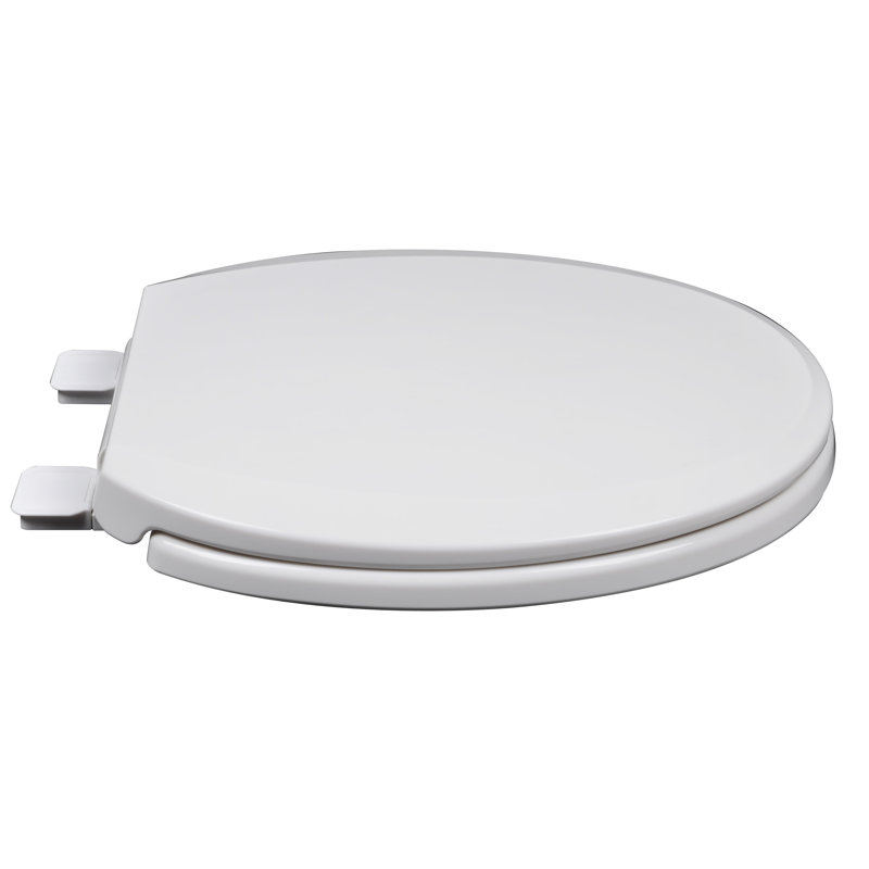 Round Toilet Seat and Lid, White