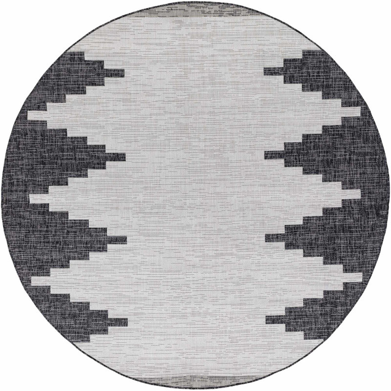Mortimer Southwestern Indoor / Outdoor Rug, Round 7'10"