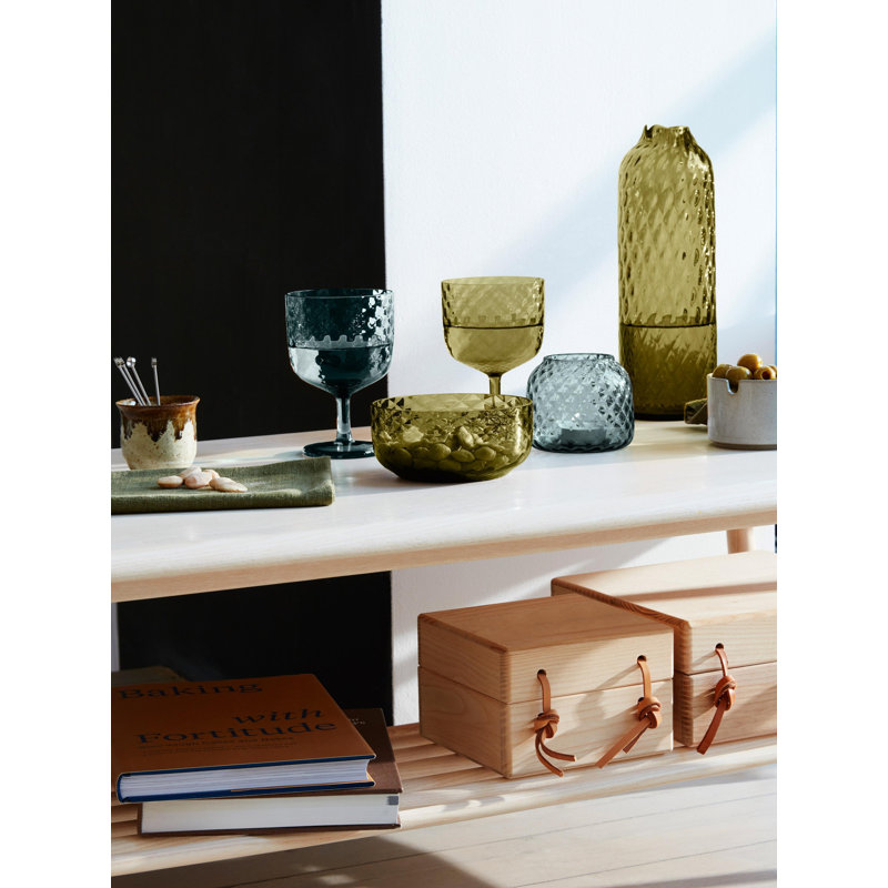 Dapple Handmade Glass Table Vase, Woodland Green