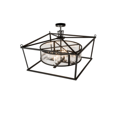 12 - Light Dimmable Square / Rectangle Chandelier