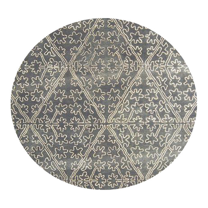 Strolling Garden Martha Stewart Viscos/Wool Rug in Gray