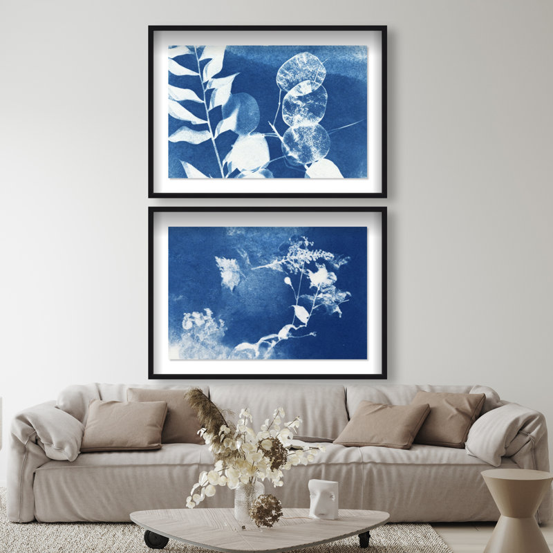 Faded Poetry Set Set by Oliver Gal, 46.5"H x 31.5"W, Black Shadowbox