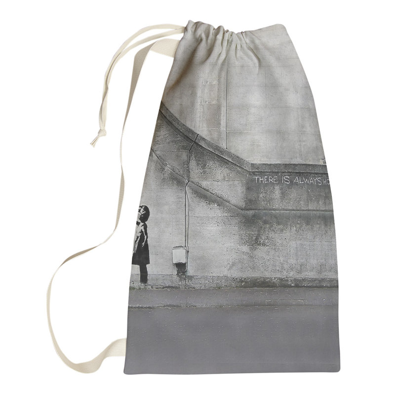 Fabric Laundry Bag with Handles, Small (29" H x 18" W x 1" D)