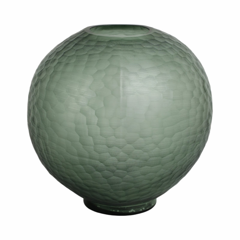 Bastia Handmade Glass Table Vase, Overall Height - 14"