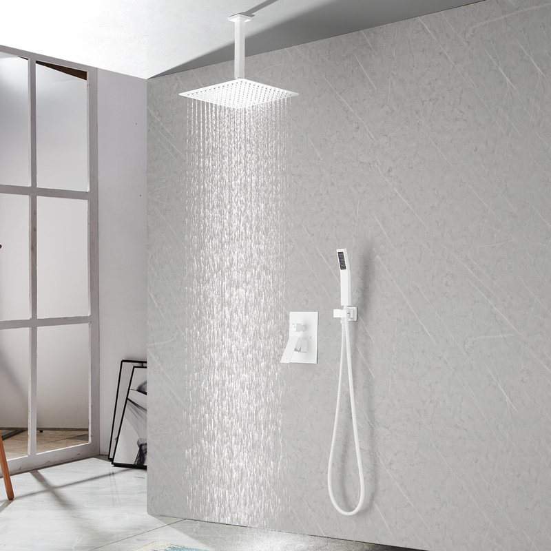 Complete Shower System, White