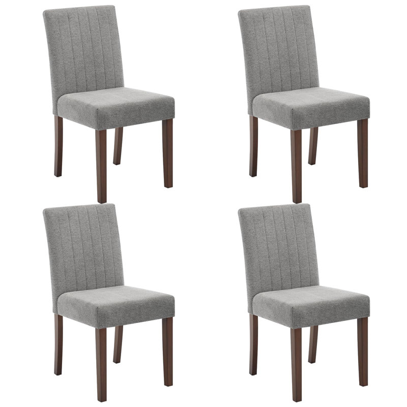 Chaises de salle à manger rembourrées 4/6 pièces pour la salle à manger, chaises de cuisine capitonnées à boutons modernes avec pieds en bois et sièges rembourrés pour le salon, la cuisine