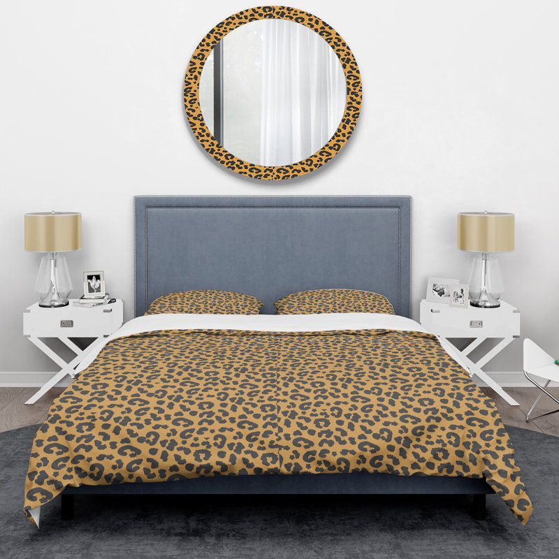 Ensemble de housse de couette en microfibre brun / noir 2 pièces, Housse de couette pour très grand lit et 2 très